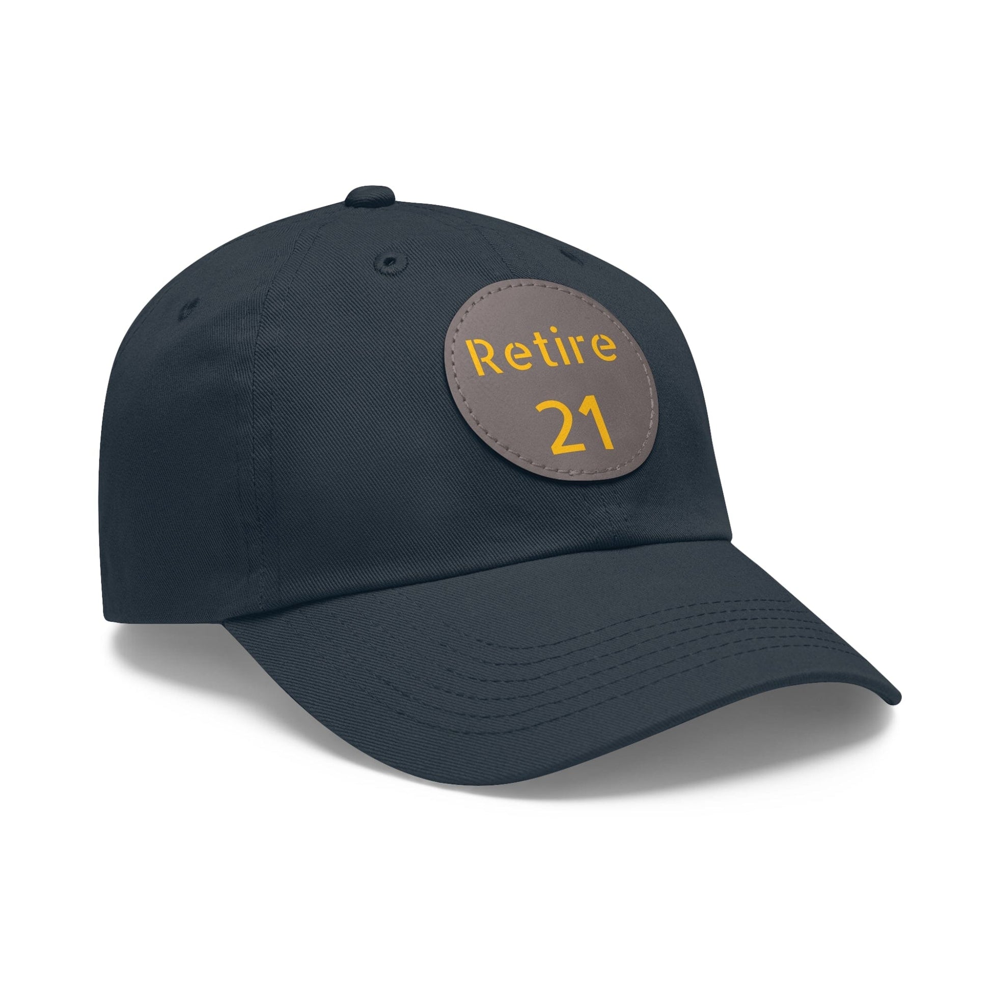 Retire 21 Hat With Leather Patch Hats Yinzergear 