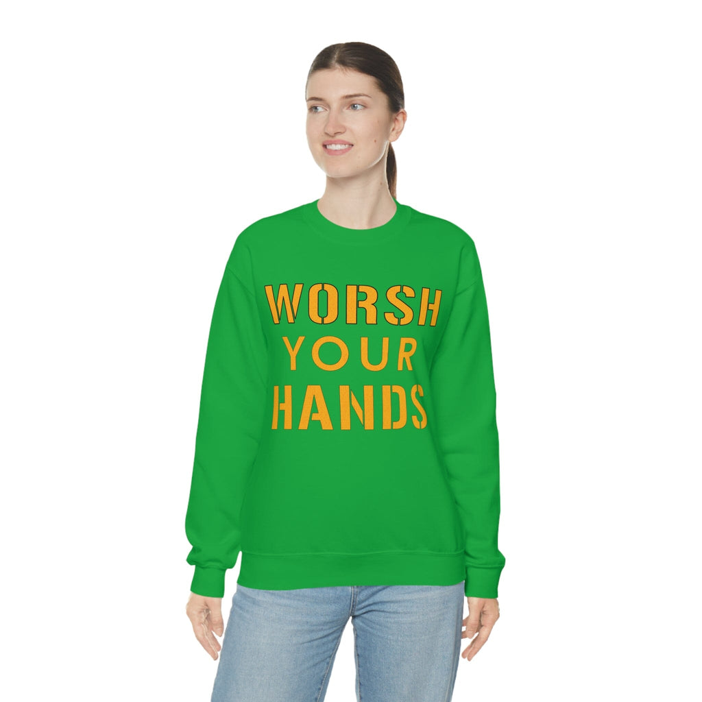 Worsh Your Hands Sweatshirt Pittsburgh sweatshirt product image alternate view 18 | Yinzergear