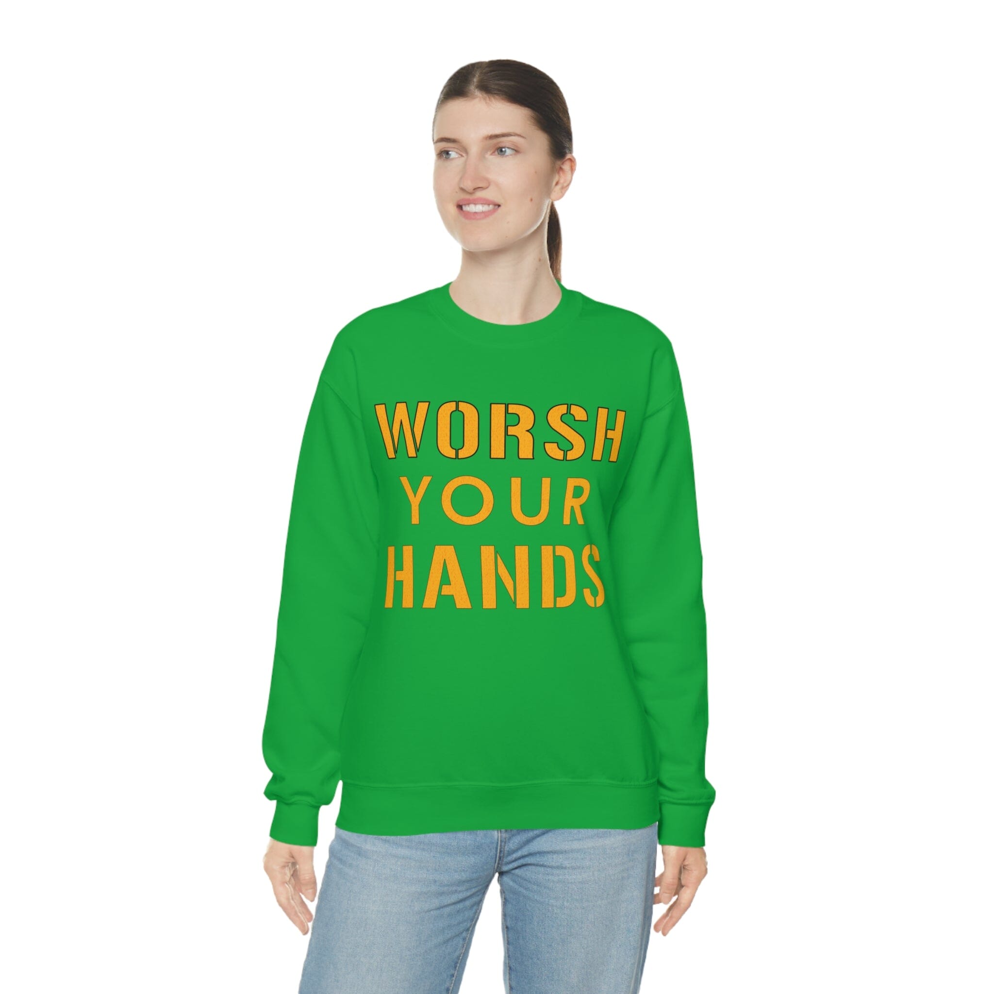 Worsh Your Hands Sweatshirt Pittsburgh sweatshirt product image alternate view 18 | Yinzergear