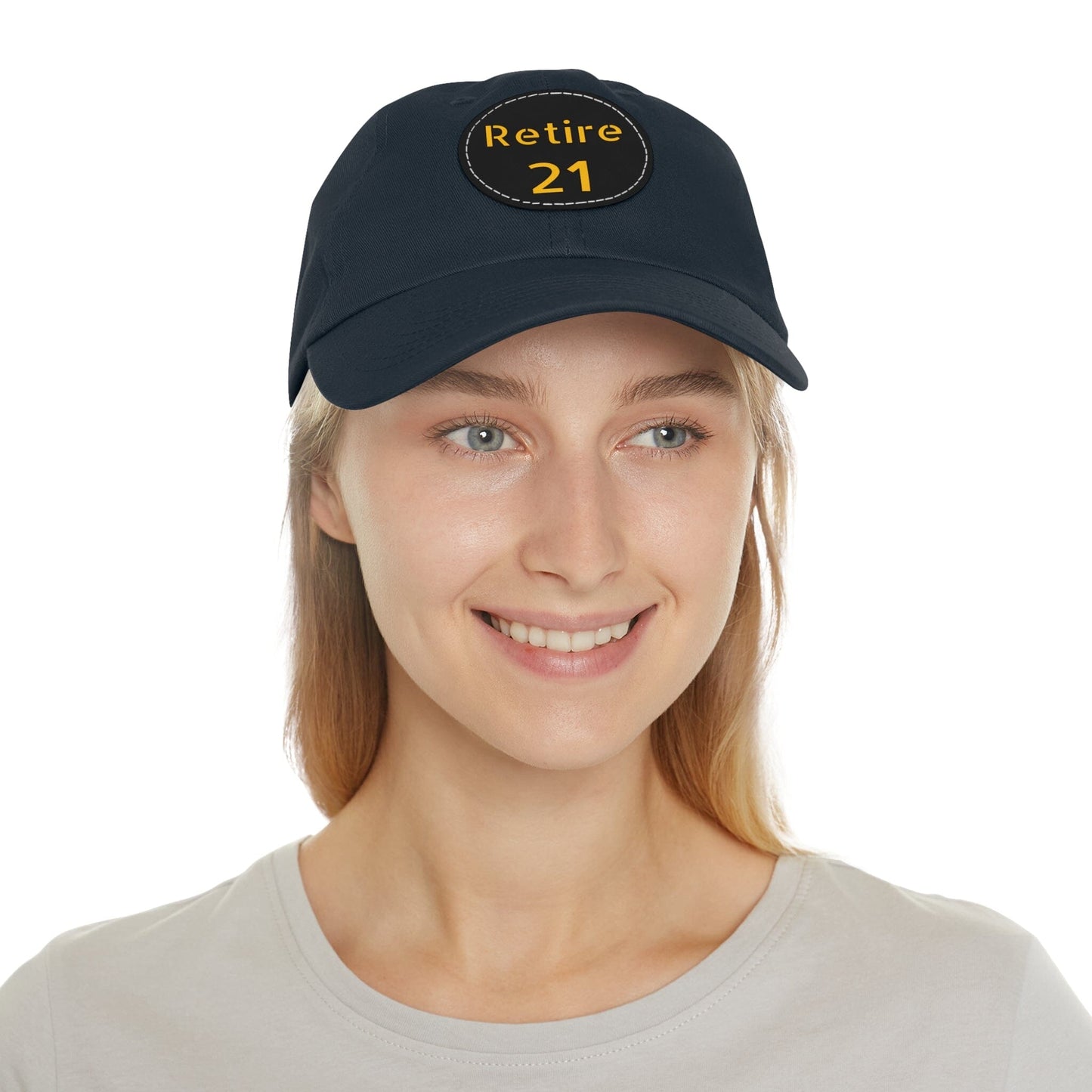 Retire 21 Hat With Leather Patch Hats Yinzergear 