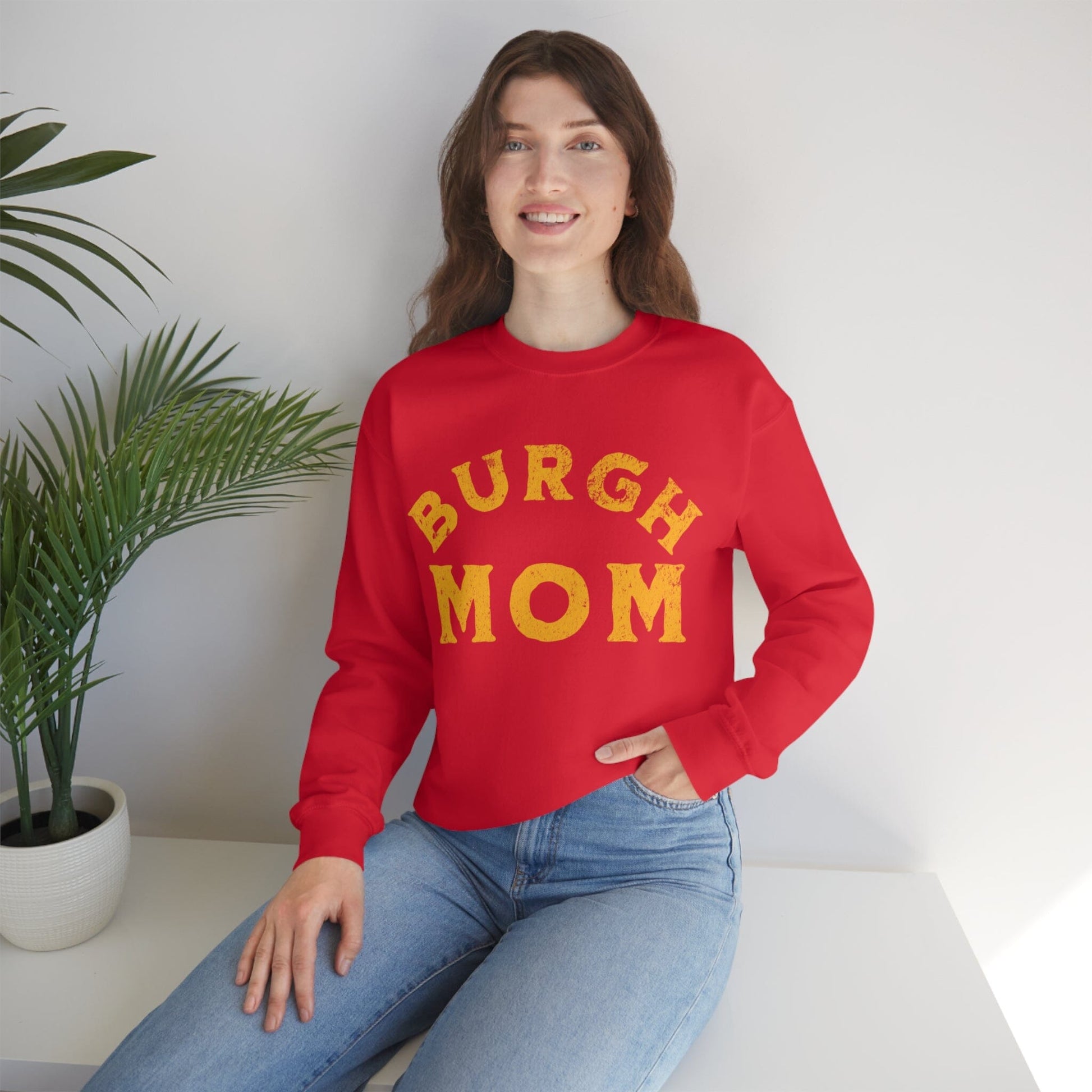 Burgh Mom Sweatshirt Sweatshirt Printify 