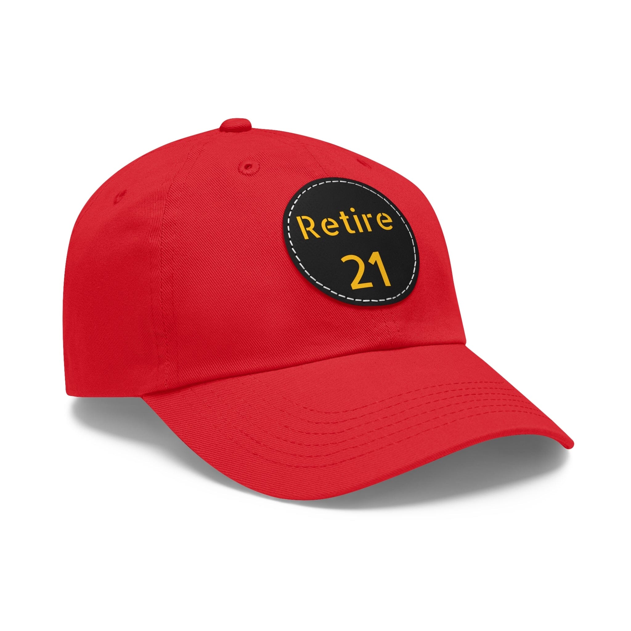 Retire 21 Leather Patch Hat Pittsburgh hat product image alternate view 44 | Yinzergear
