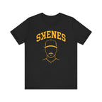 Pittsburgh Pirates Paul Skenes mustache shirt on black tee | Yinzergear