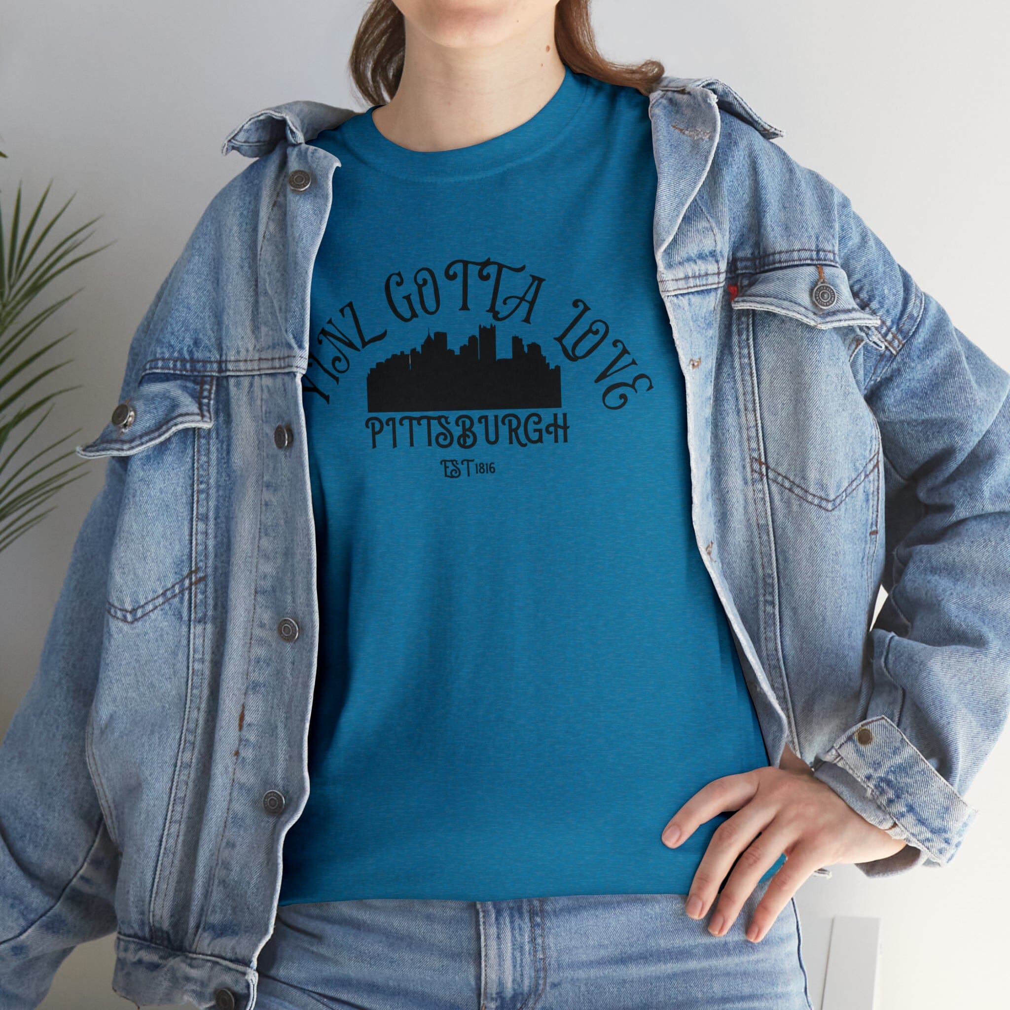 Yinz Gotta Love Pittsburgh T-Shirt product image alternate view 3 | Yinzergear
