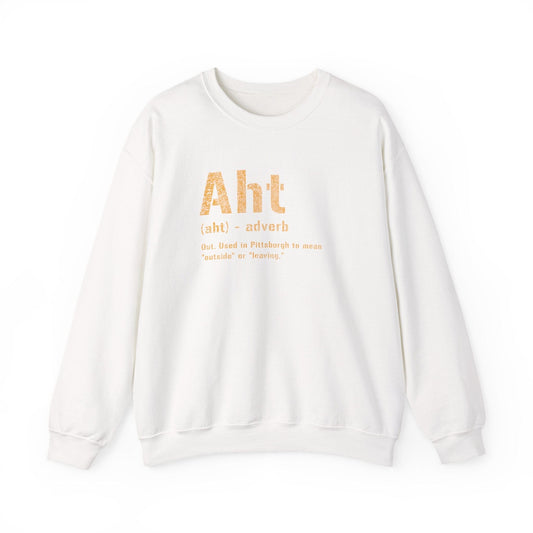 Aht Sweatshirt - Pittsburghese Crewneck Sweatshirt Yinzergear S White 