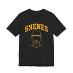 Pittsburgh Pirates Paul Skenes mustache shirt on black tee alternate view 6 | Yinzergear