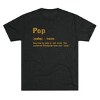 Pop Pittsburghese Tri-Blend T-Shirt on black tee | Yinzergear