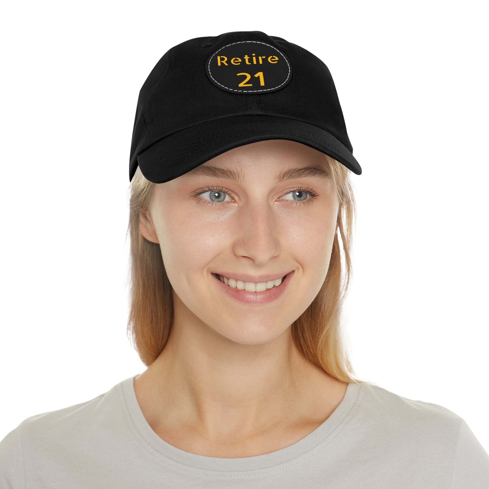 Retire 21 Leather Patch Hat Pittsburgh hat product image alternate view 4 | Yinzergear