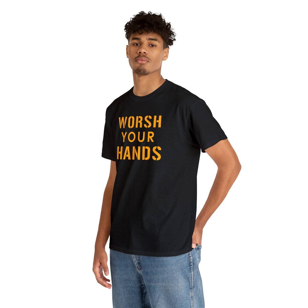 Worsh Your Hands T-Shirt Pittsburgh tee product image alternate view 5 | Yinzergear