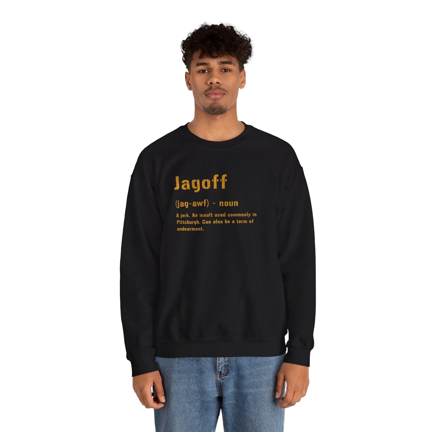 Jagoff Definition Sweatshirt - Pittsburghese Sweatshirt Yinzergear 