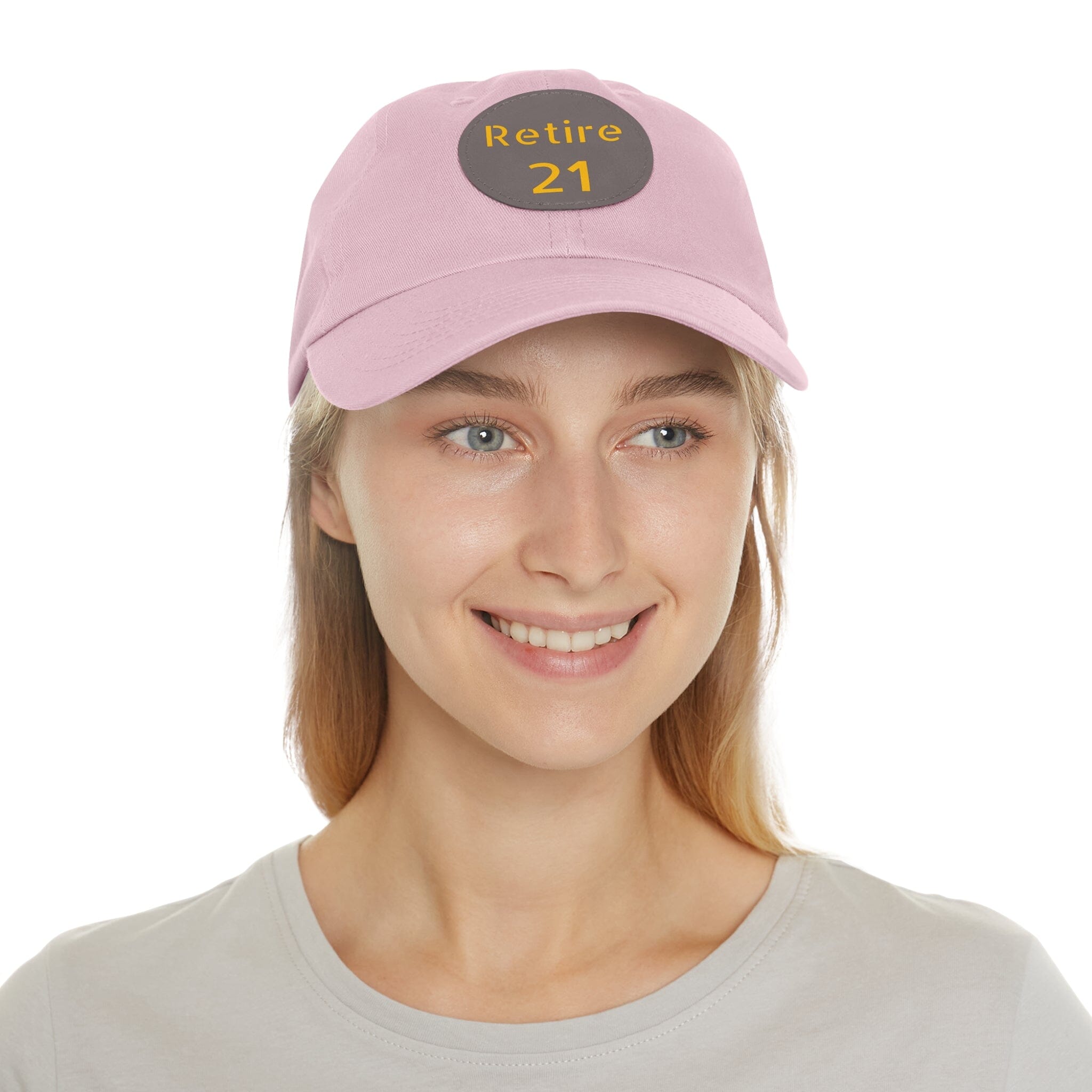 Retire 21 Leather Patch Hat Pittsburgh hat product image alternate view 28 | Yinzergear