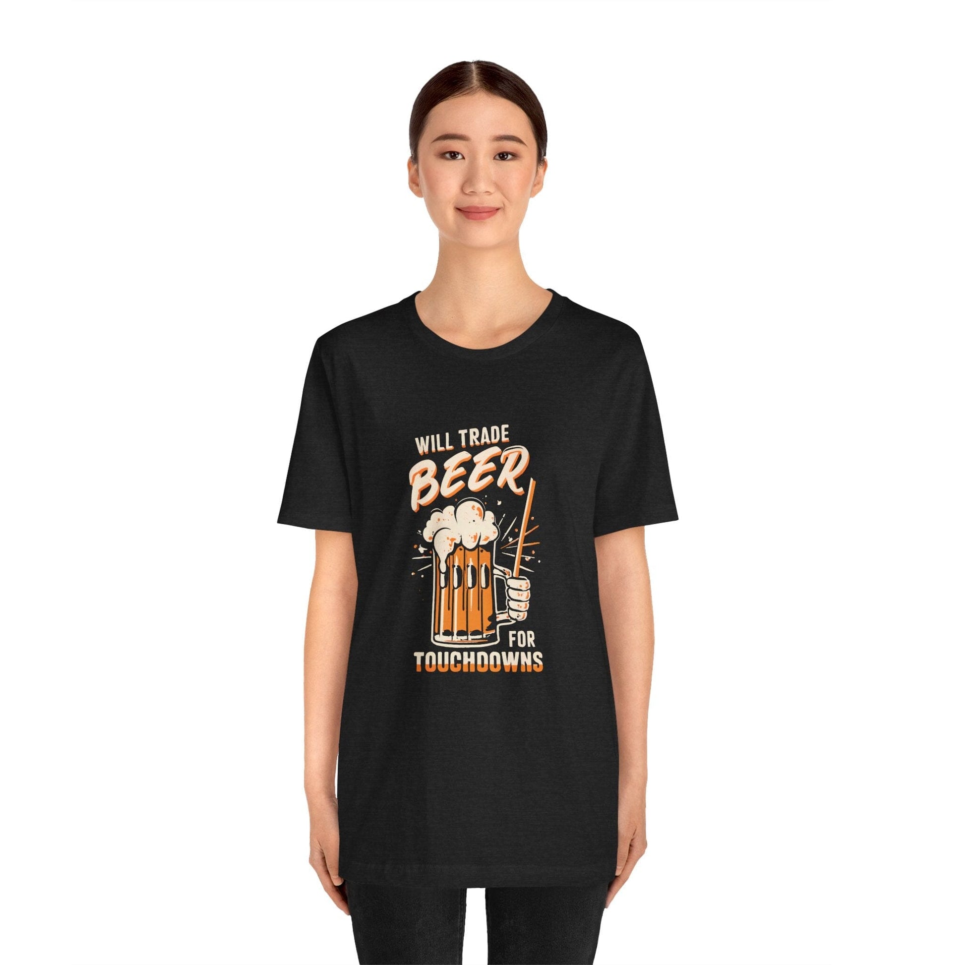 Will Trade Beer For Touchdowns Football T-Shirt - Game Day T-Shirt Yinzergear 