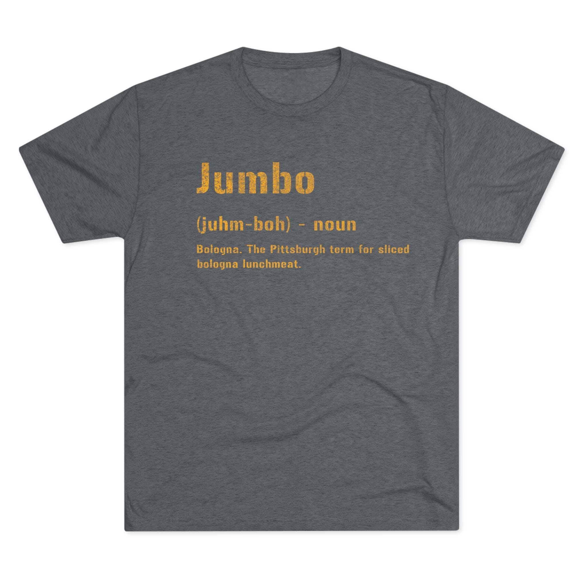 Jumbo Pittsburghese definition tee product image | Yinzergear