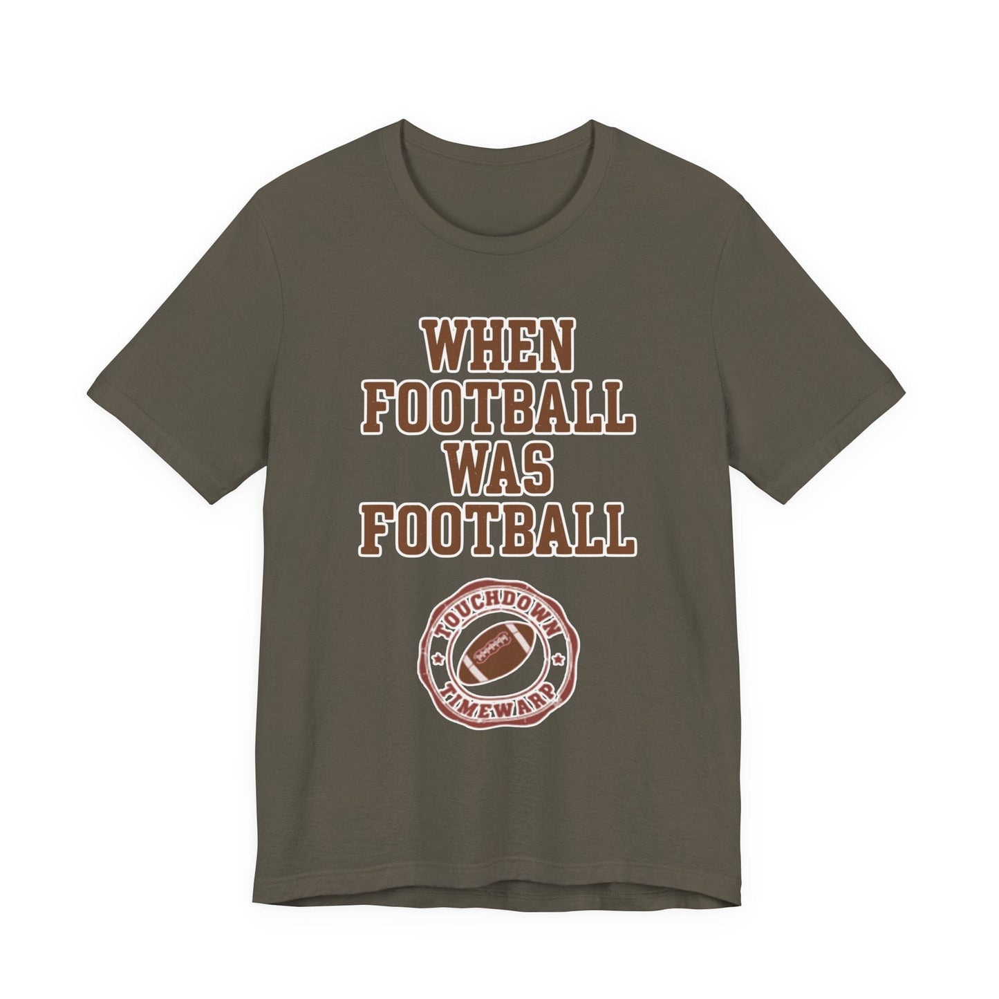 When Football Was Football T-Shirt - Touchdown Timewarp T-Shirt Printify 