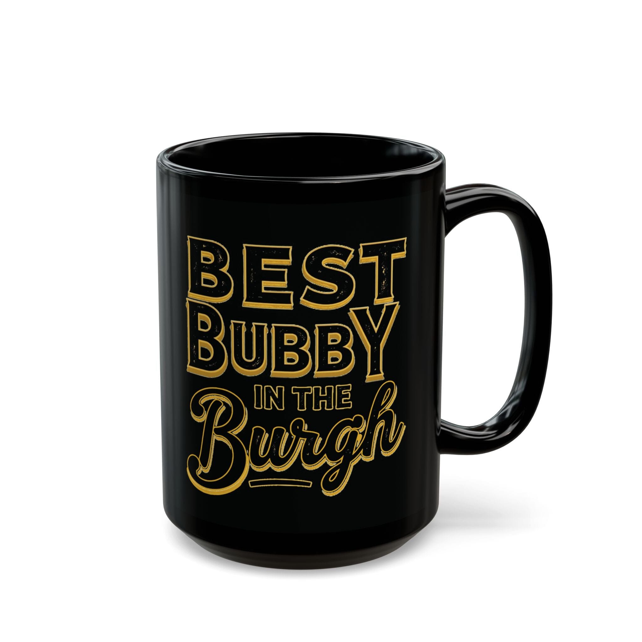 Best Bubby in the Burgh coffee mug front view | Yinzergear