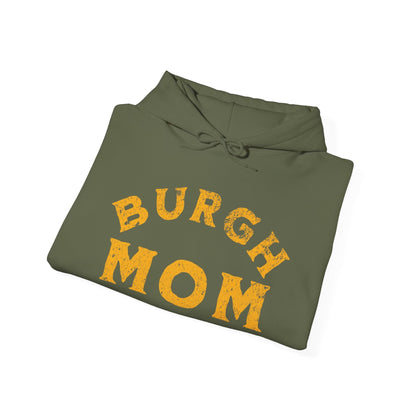Burgh Mom Hoodie - Pittsburgh Mom Sweatshirt Gift Hoodie Printify 