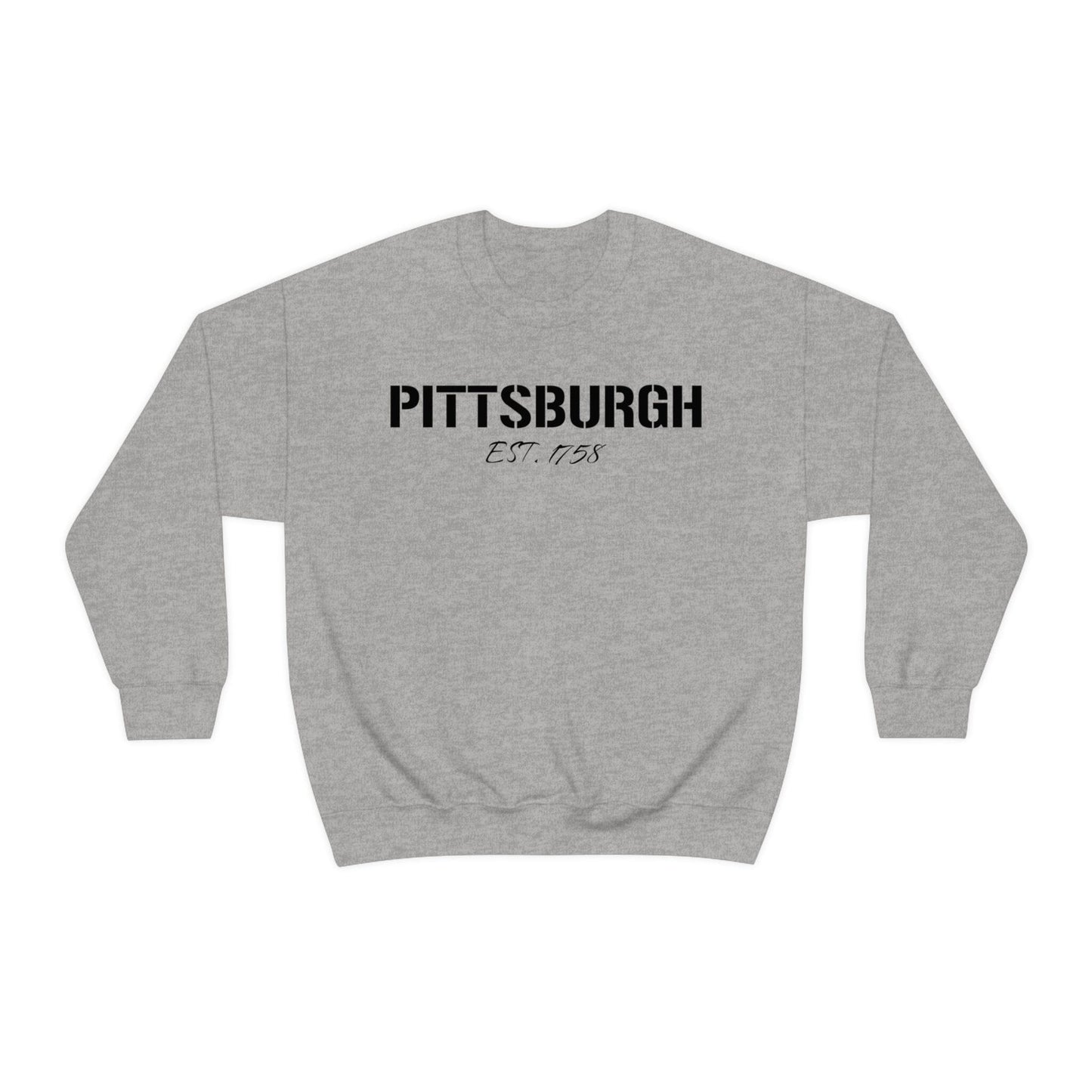 Pittsburgh EST 1758 Sweatshirt Sweatshirt Printify 