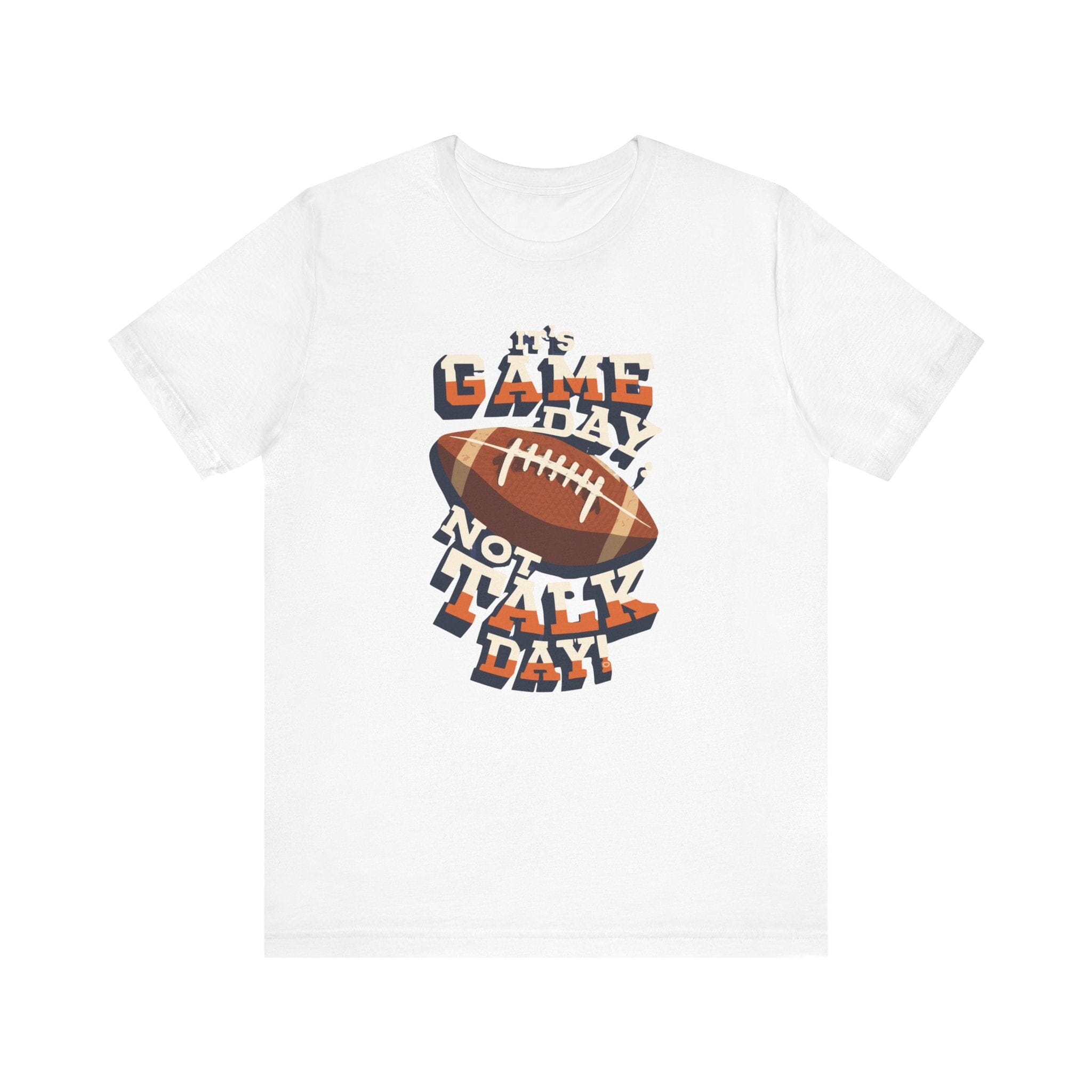 Game Day Not Talk Day Steelers T-shirt on white tee | Yinzergear