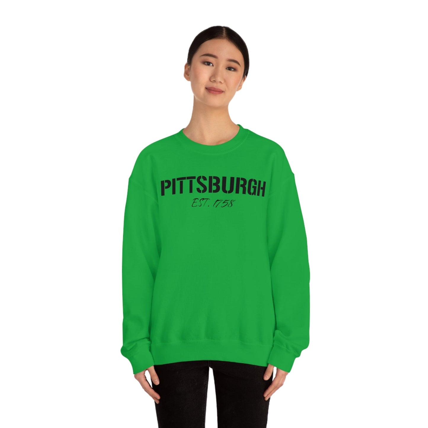 Pittsburgh EST 1758 Sweatshirt Sweatshirt Printify 