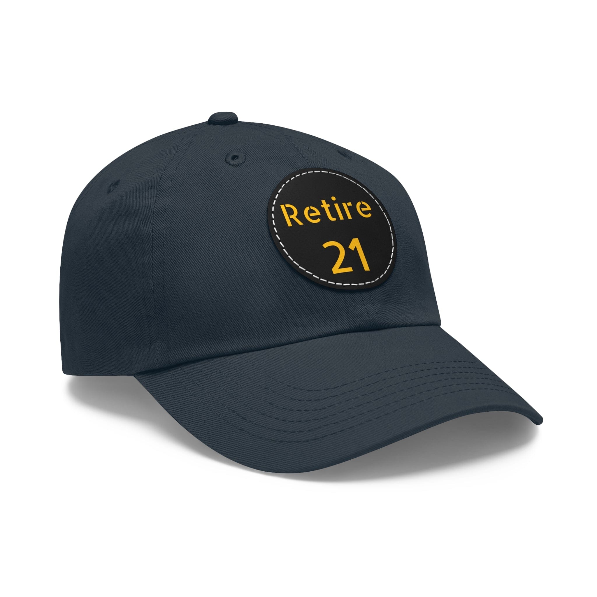 Retire 21 Leather Patch Hat Pittsburgh hat product image alternate view 8 | Yinzergear