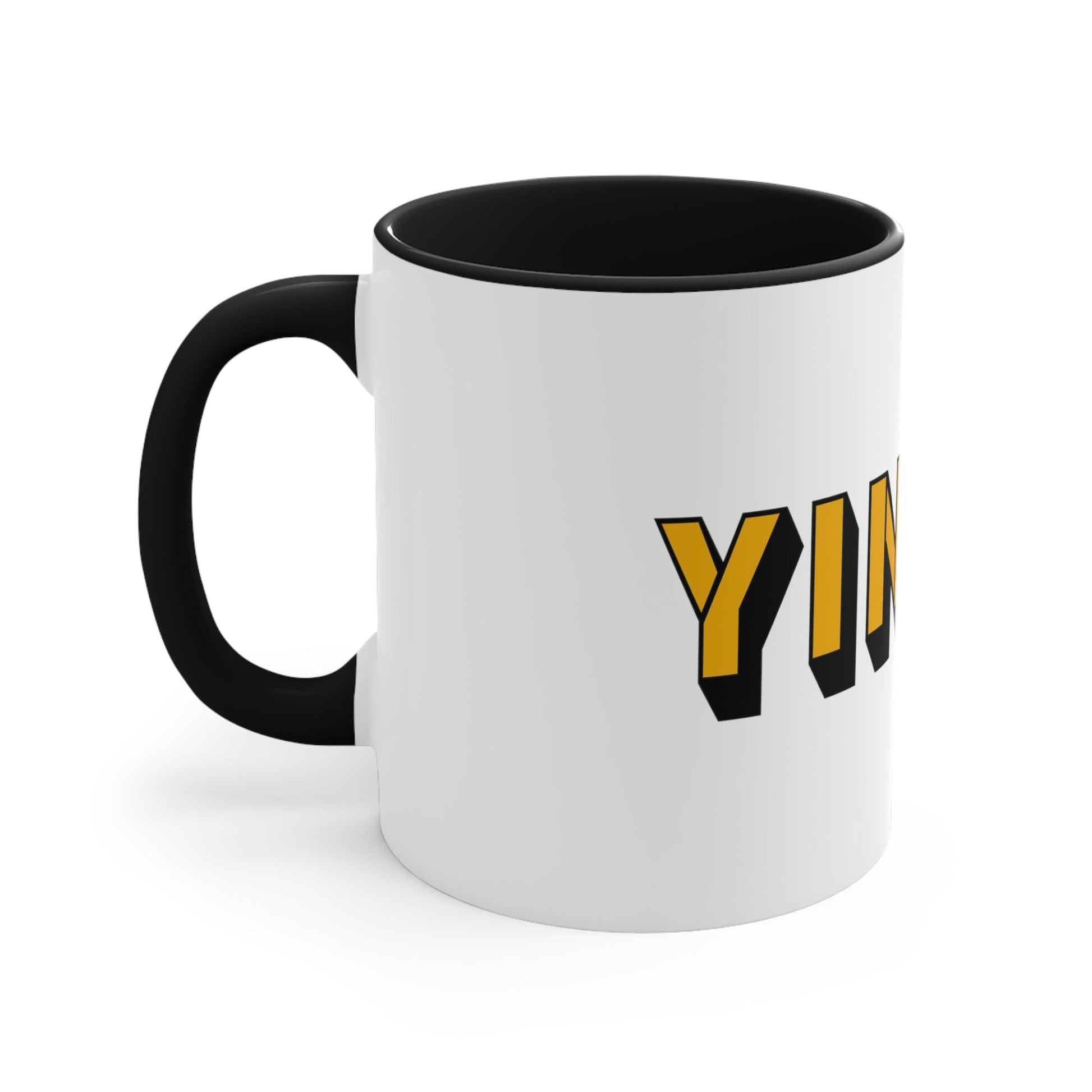 Yinzer 11oz White Coffee Mug - 3D Text Pittsburgheese Mug Printify 