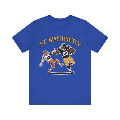 Mt. Washington Steelers Stiff Arm T-Shirt - Darnell Washington Shirt T-Shirt Printify True Royal S 