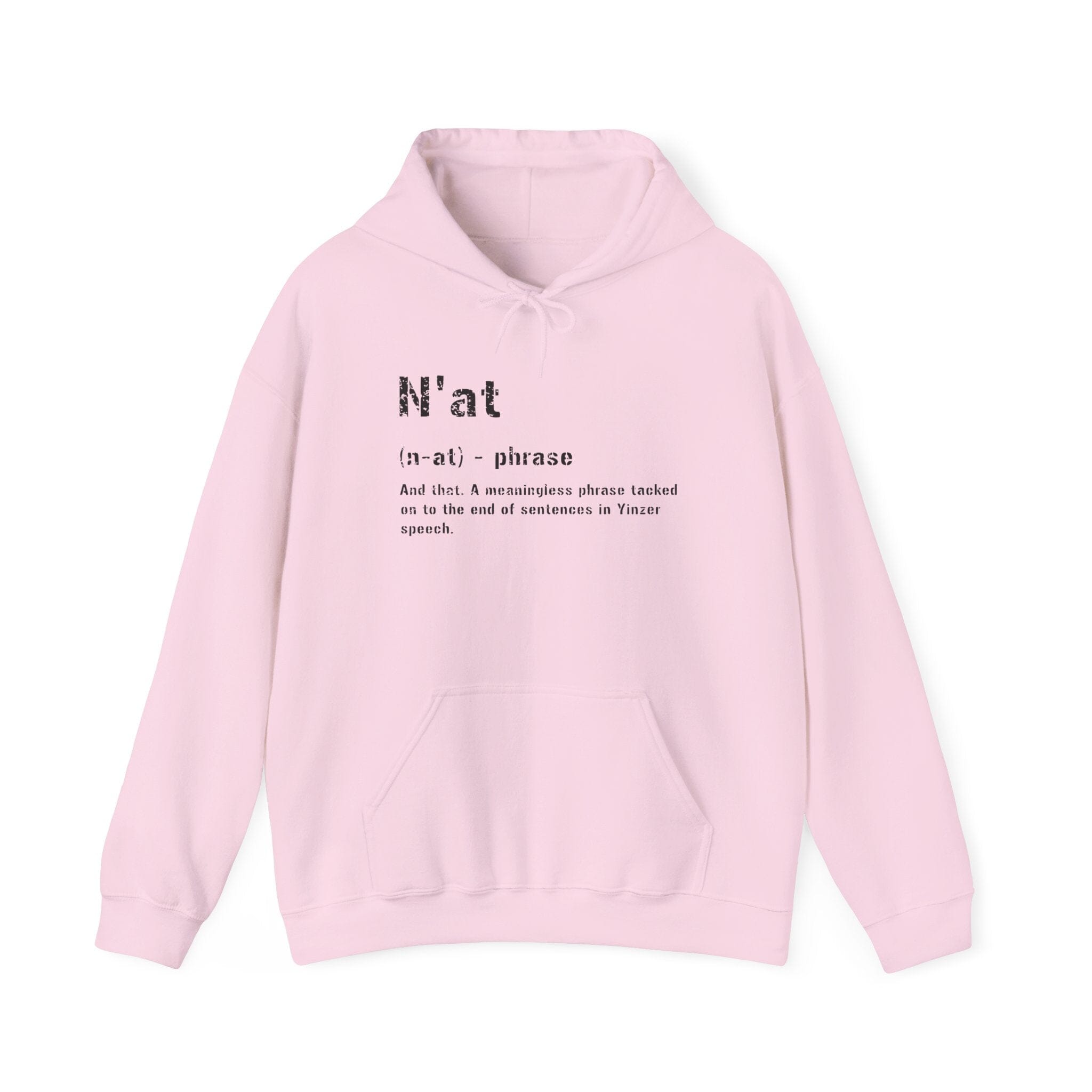 N'at Hoodie Pittsburgh hoodie on pink hoodie | Yinzergear