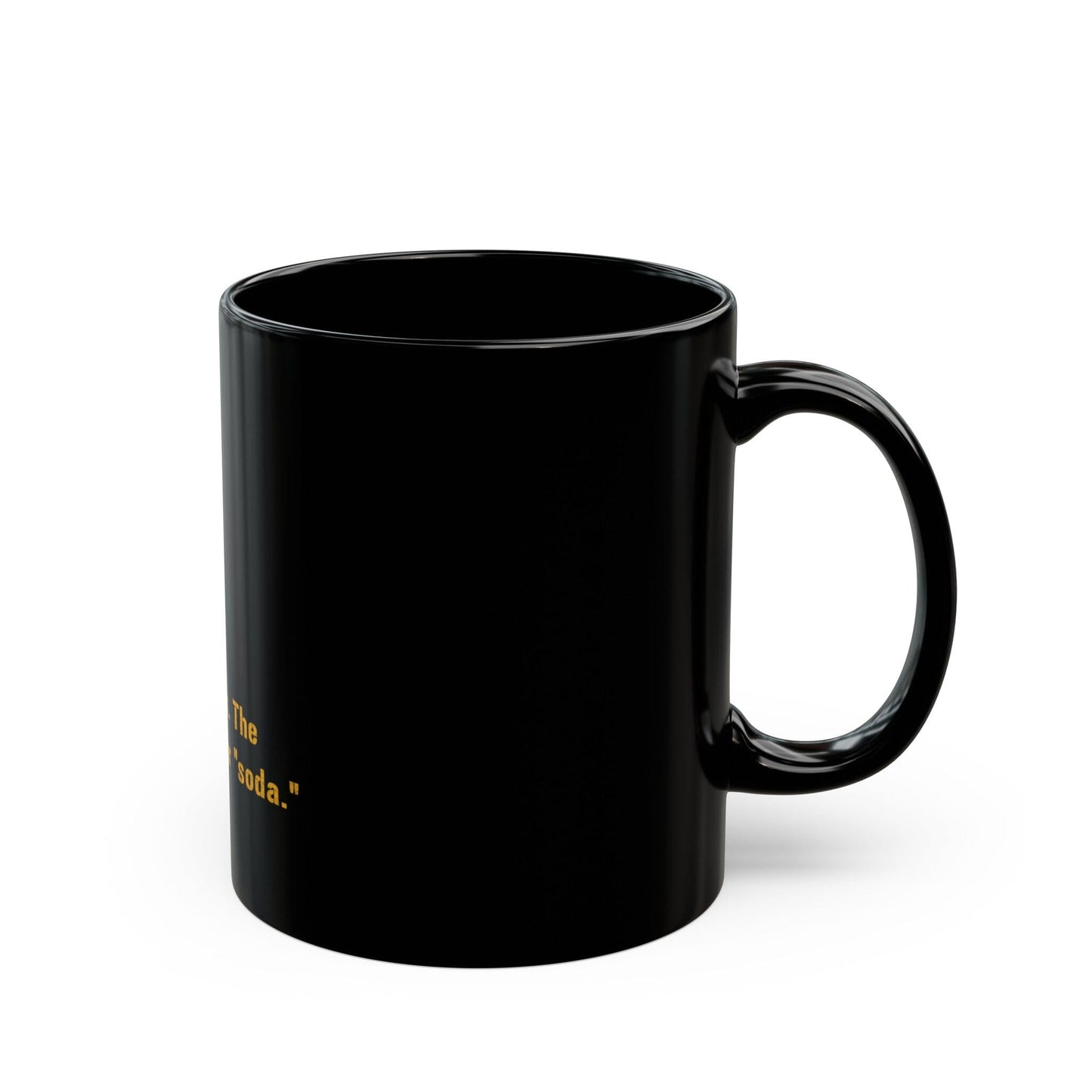 Pop Coffee Mug Pittsburghese | Black and Gold 11oz Mug | Perfect for Yinzers Mug Yinzergear 