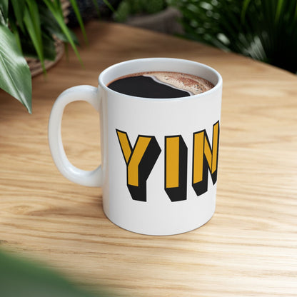 Yinzer Coffee Mug – 11oz Ceramic Mug for Pittsburgh Lovers | Microwave & Dishwasher Safe | Steel City 412 Cup Mug Printify 