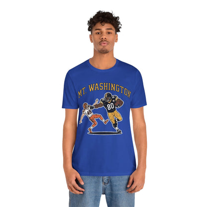 Mt. Washington Steelers Stiff Arm T-Shirt - Darnell Washington Shirt T-Shirt Printify 