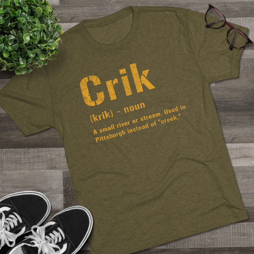 Crik Pittsburghese Tri-Blend T-Shirt alternate product image 6 | Yinzergear