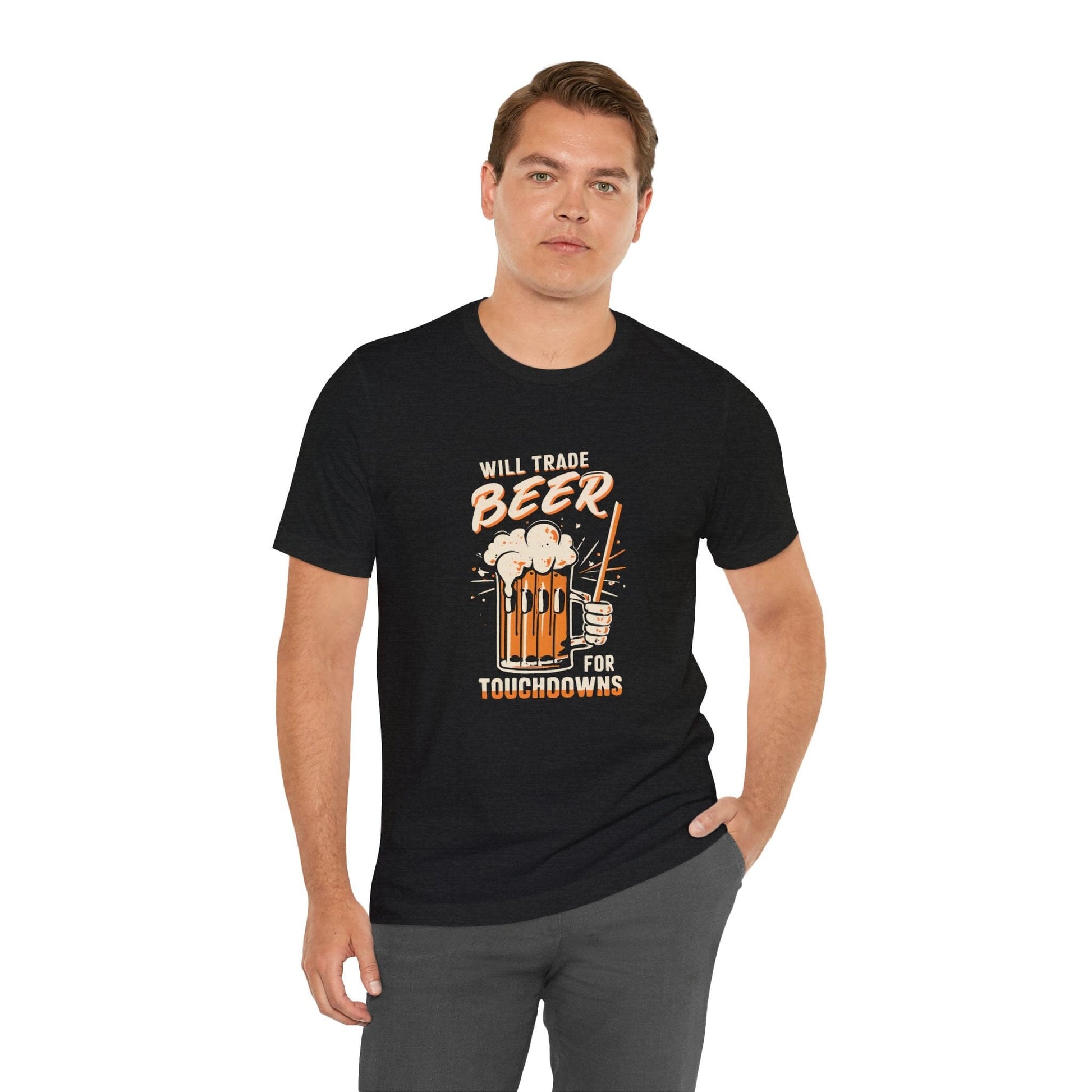Will Trade Beer For Touchdowns Football T-Shirt - Game Day T-Shirt Yinzergear 