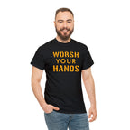 Worsh Your Hands T-Shirt Pittsburgh tee product image mockup view | Yinzergear