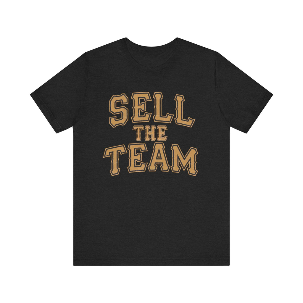 Sell The Team Pittsburgh Baseball Protest T-shirt on solid black tee | Yinzergear