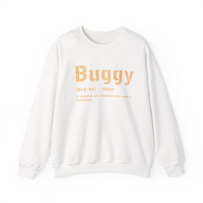 Buggy Sweatshirt - Pittsburghese Crewneck Sweatshirt Yinzergear S White 