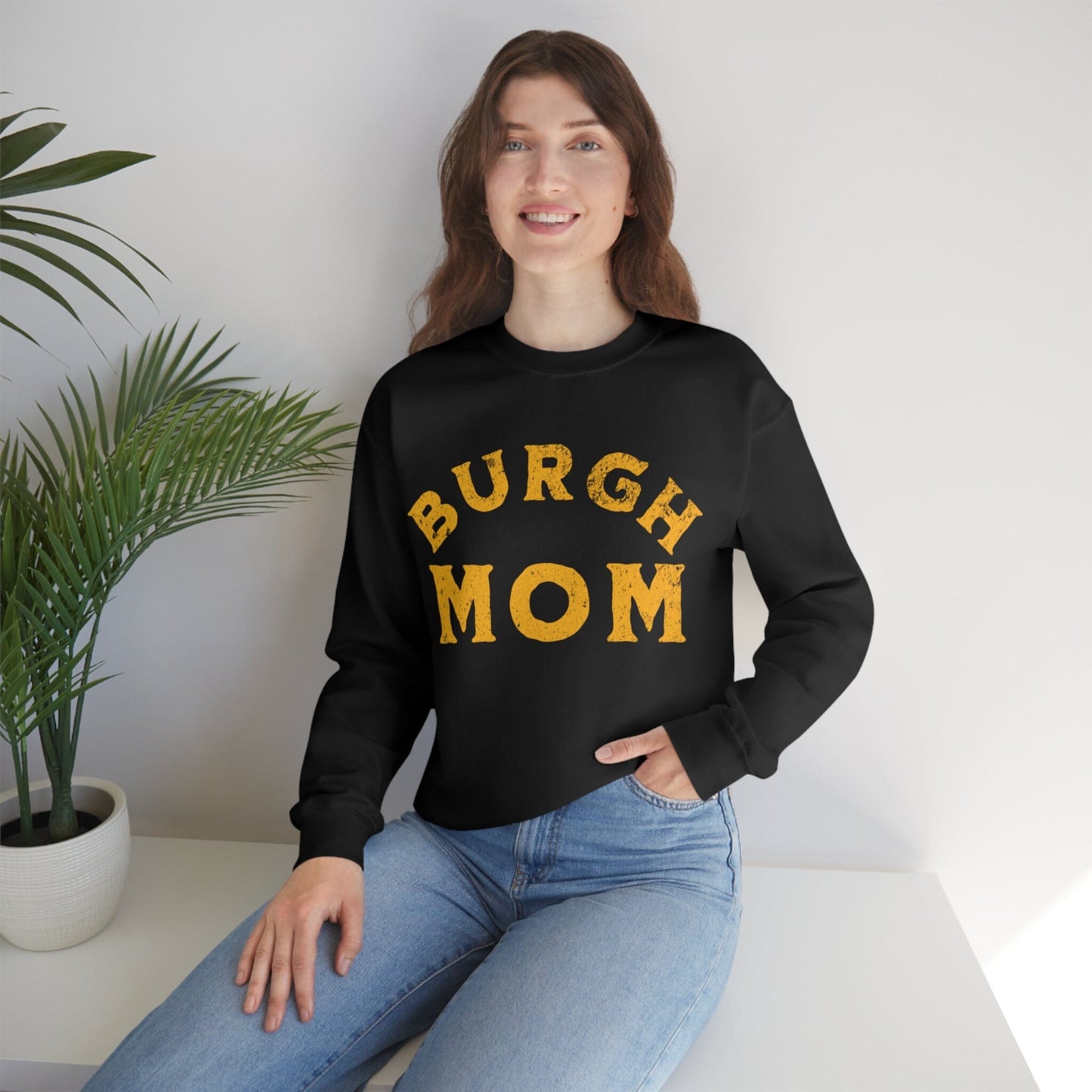 Burgh Mom Sweatshirt Sweatshirt Printify 