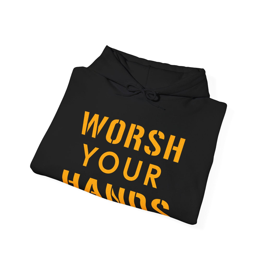 Worsh Your Hands Hoodie Pittsburgh hoodie product image alternate view 6 | Yinzergear
