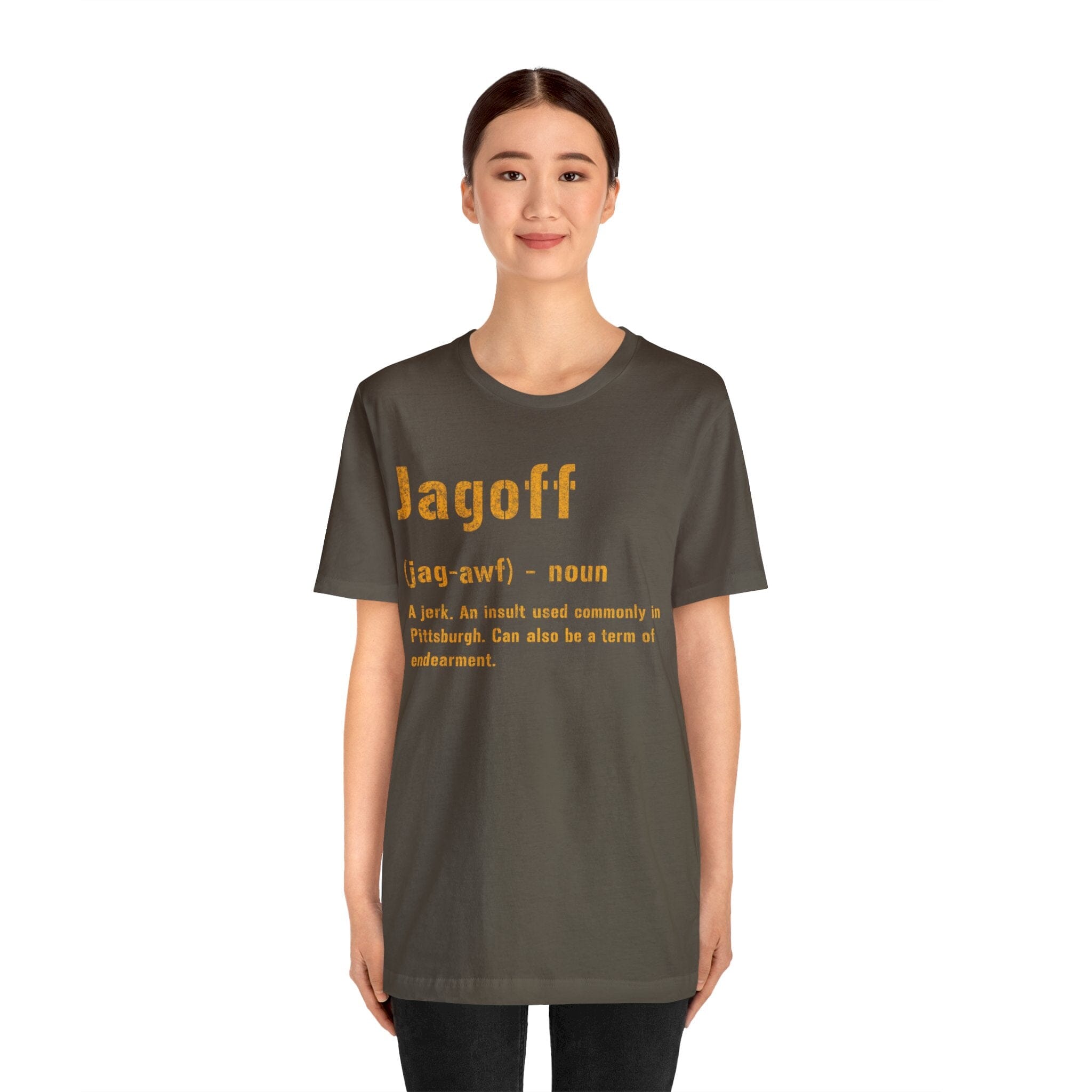 Jagoff Pittsburghese definition shirt product image alternate view 4 | Yinzergear