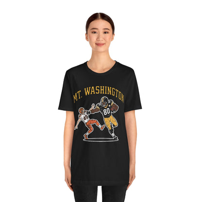 Mt. Washington Steelers Stiff Arm T-Shirt - Darnell Washington Shirt T-Shirt Printify 