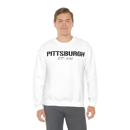 Pittsburgh EST 1758 Sweatshirt Sweatshirt Printify 