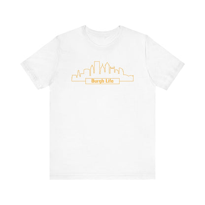 Burgh Life Pittsburgh Skyline Tee - Steel City Shirt T-Shirt Printify 