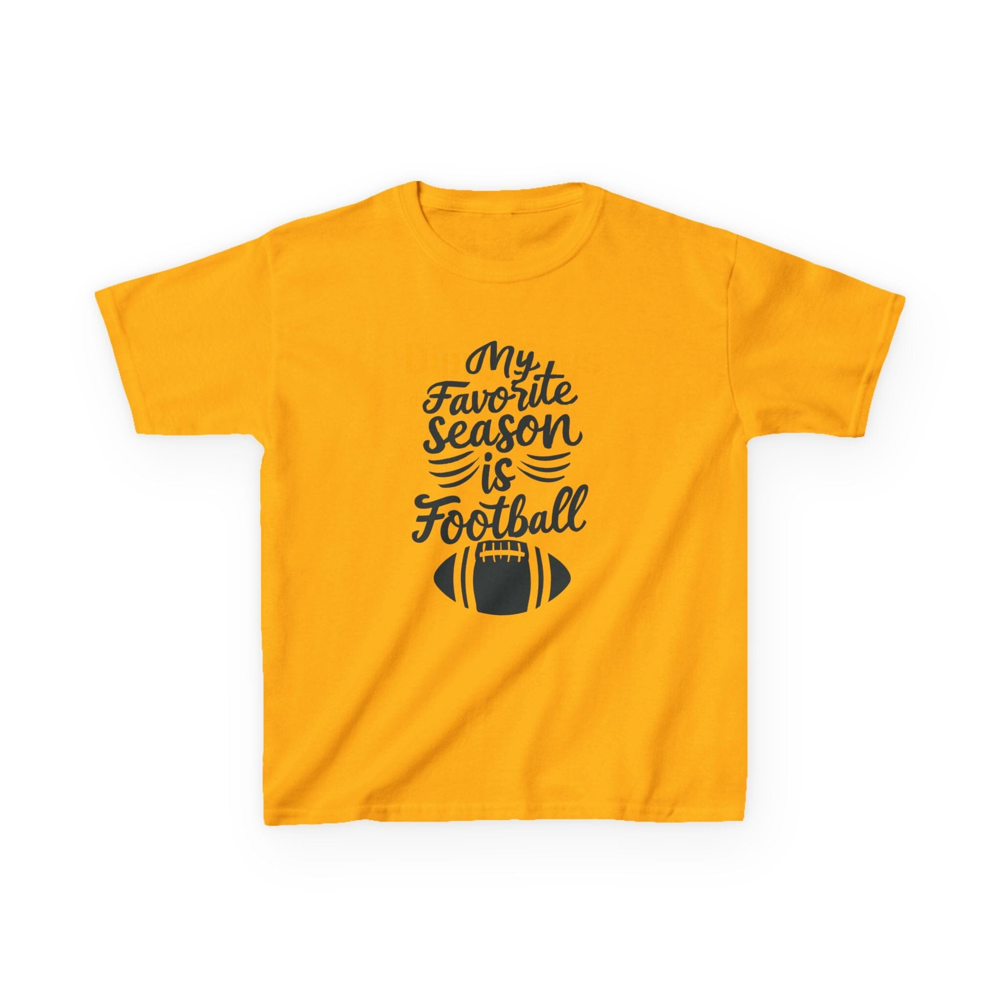 Football Season Kids T-Shirt Steelers football kids shirt on gold kids shirt | Yinzergear