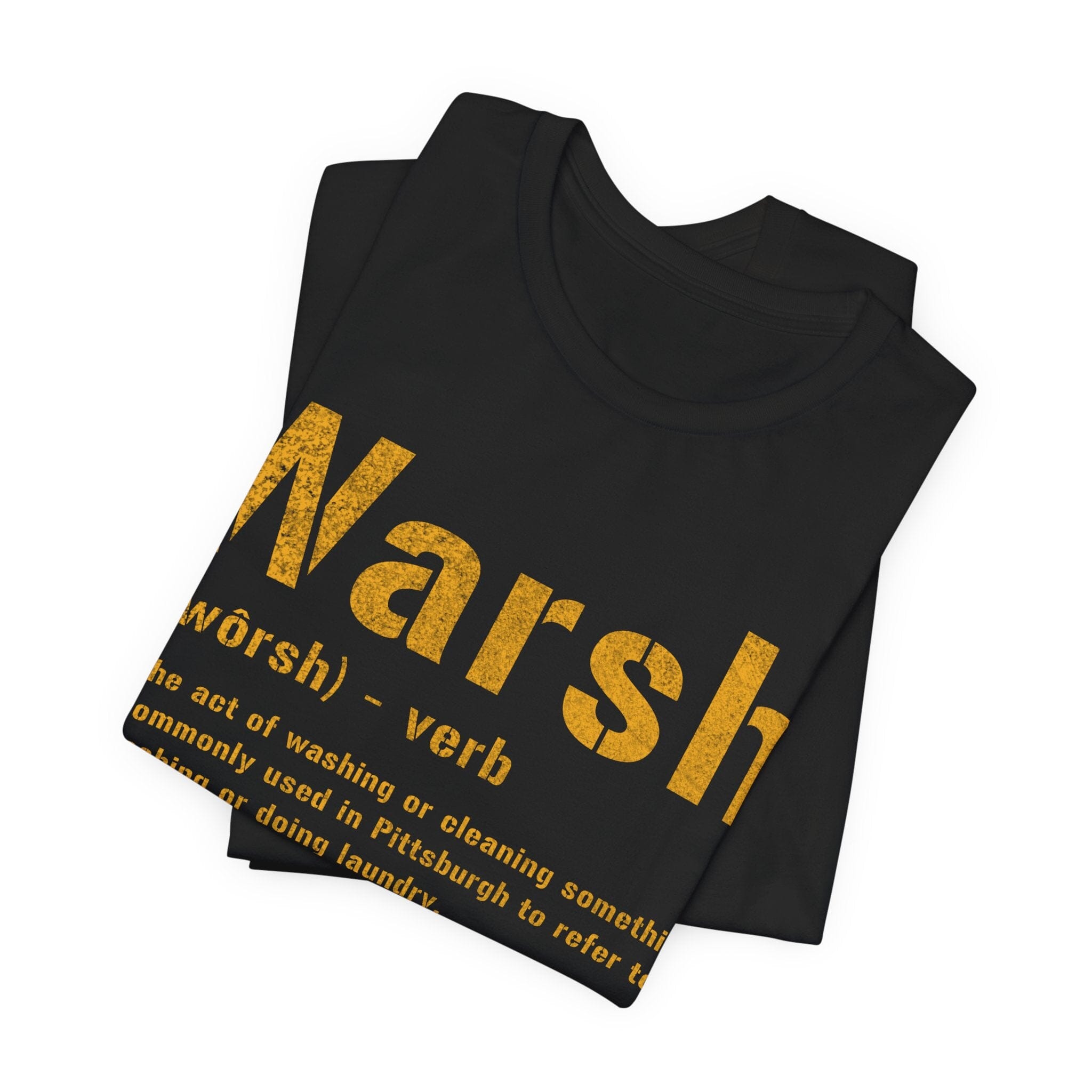 Warsh Pittsburghese definition tee product image | Yinzergear