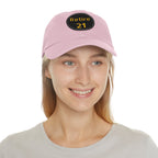 Retire 21 Leather Patch Hat Pittsburgh hat product image alternate view 22 | Yinzergear