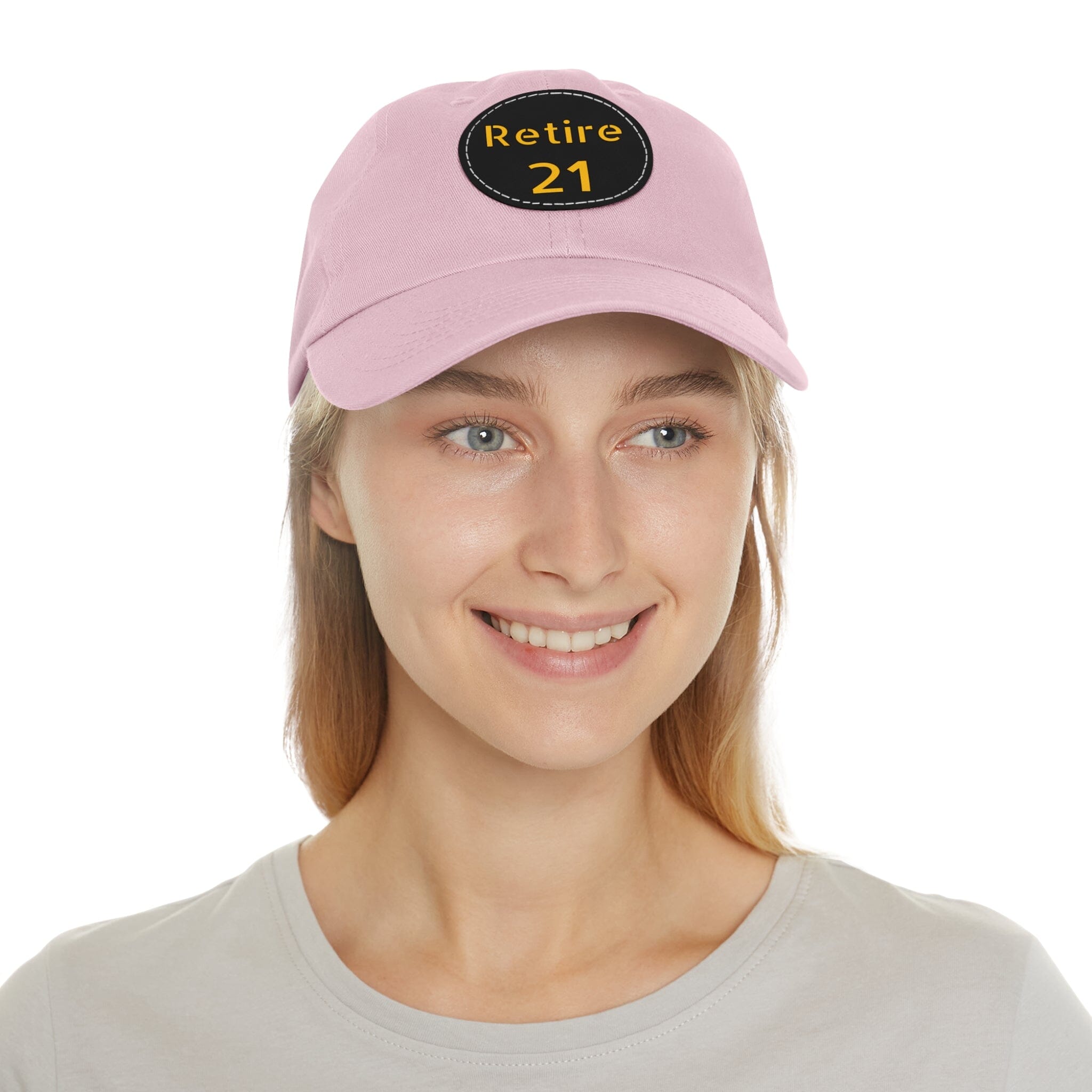 Retire 21 Leather Patch Hat Pittsburgh hat product image alternate view 22 | Yinzergear