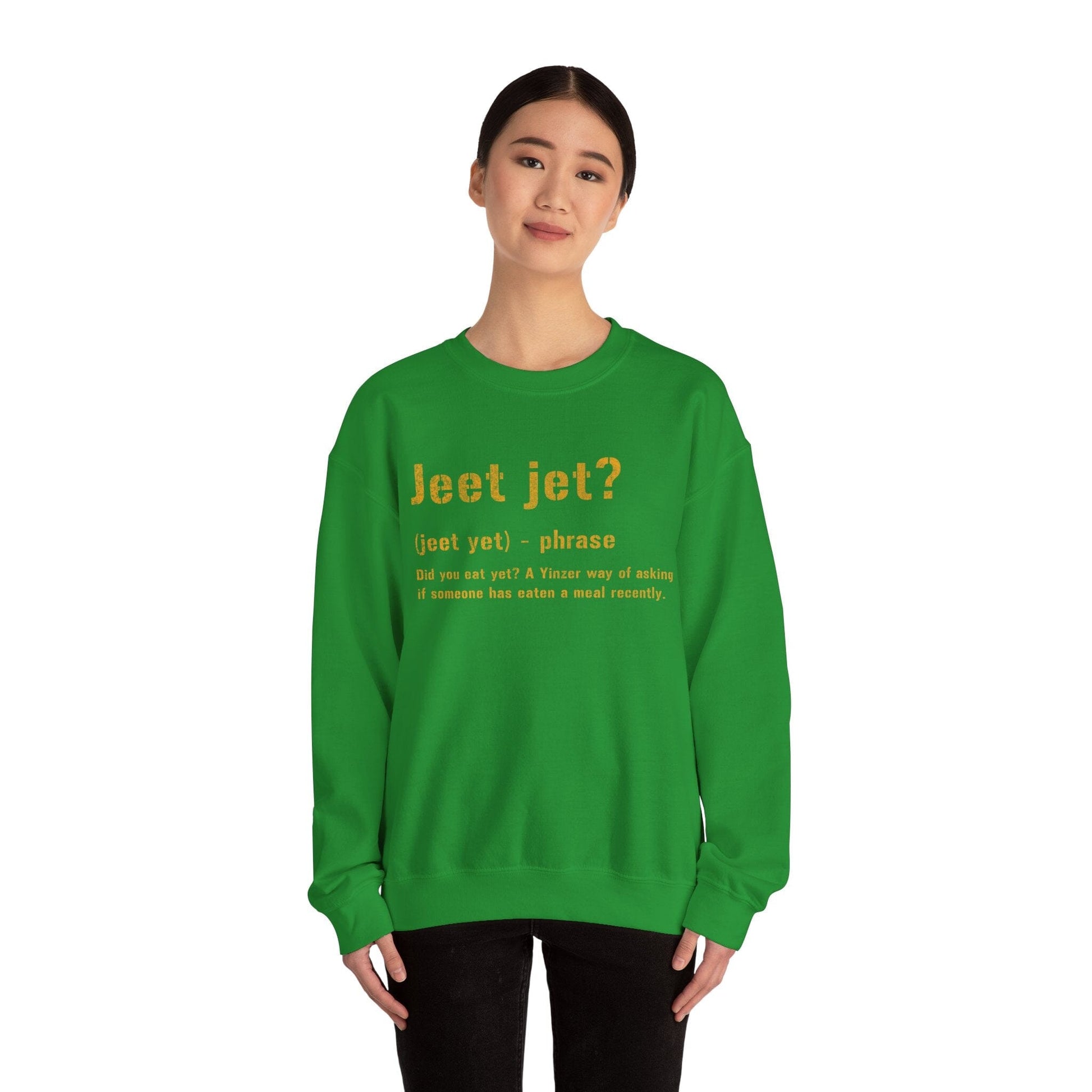 Jeet Jet Sweatshirt - Pittsburghese Crewneck Sweatshirt Yinzergear 