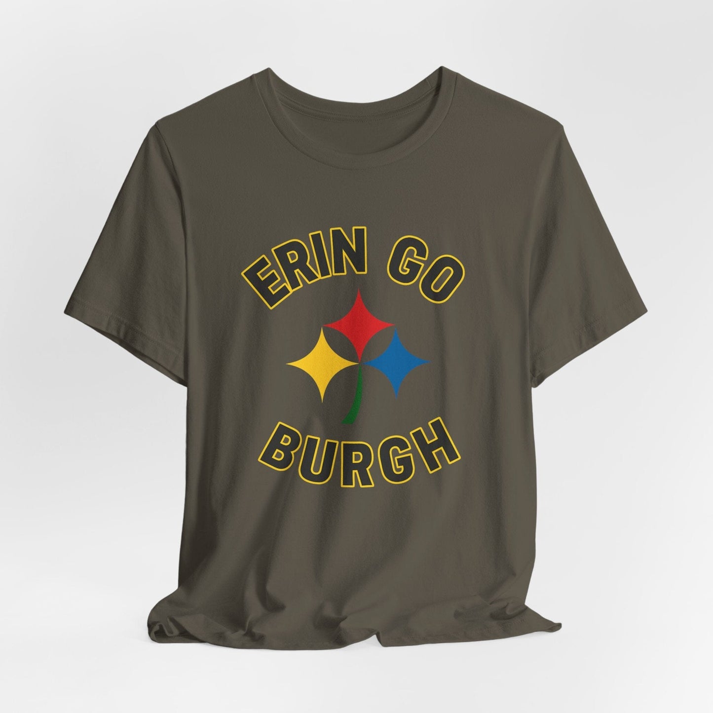 Erin Go Burgh Irish Shirt - Pittsburgh St. Patrick's Day Tee T-Shirt Yinzergear 