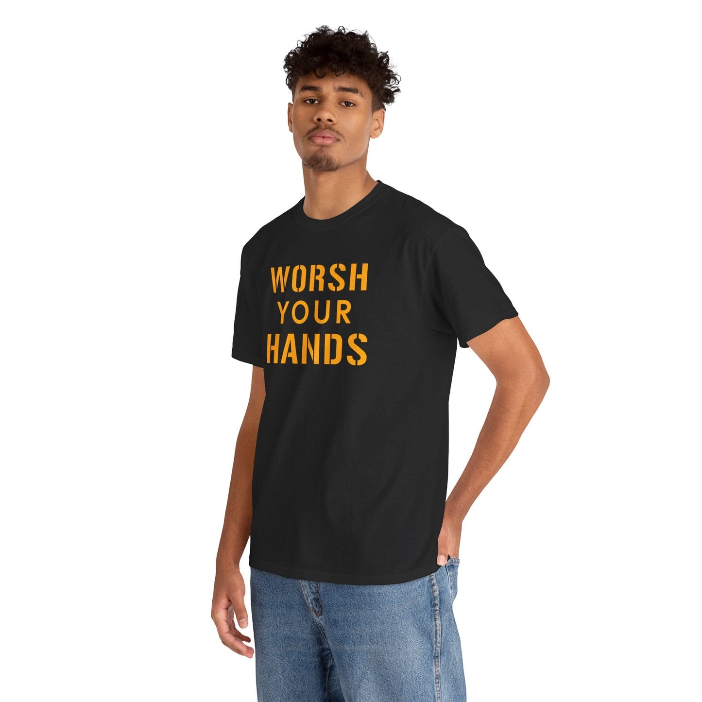 Worsh Your Hands Yinzer T-Shirt - Pittsburgh Funny Gift T-Shirt Printify 