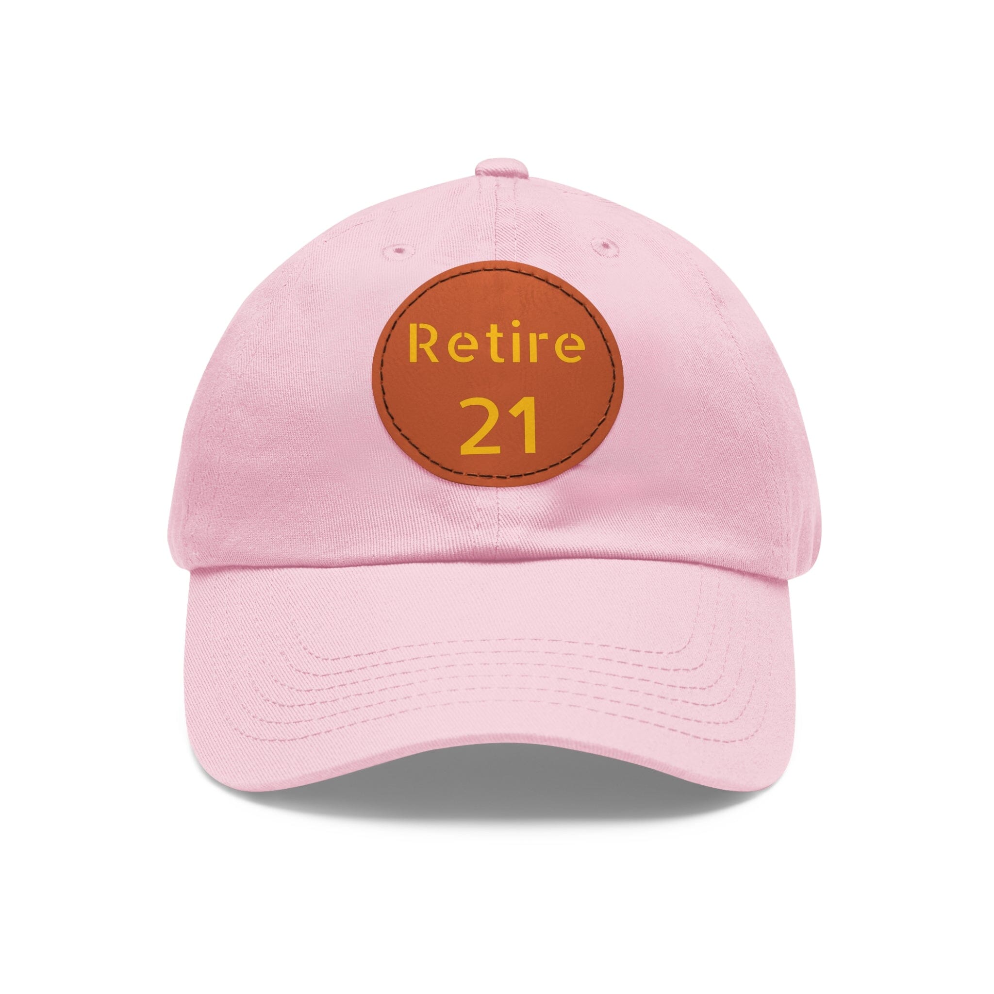 Retire 21 Leather Patch Hat Pittsburgh hat in brown | Yinzergear