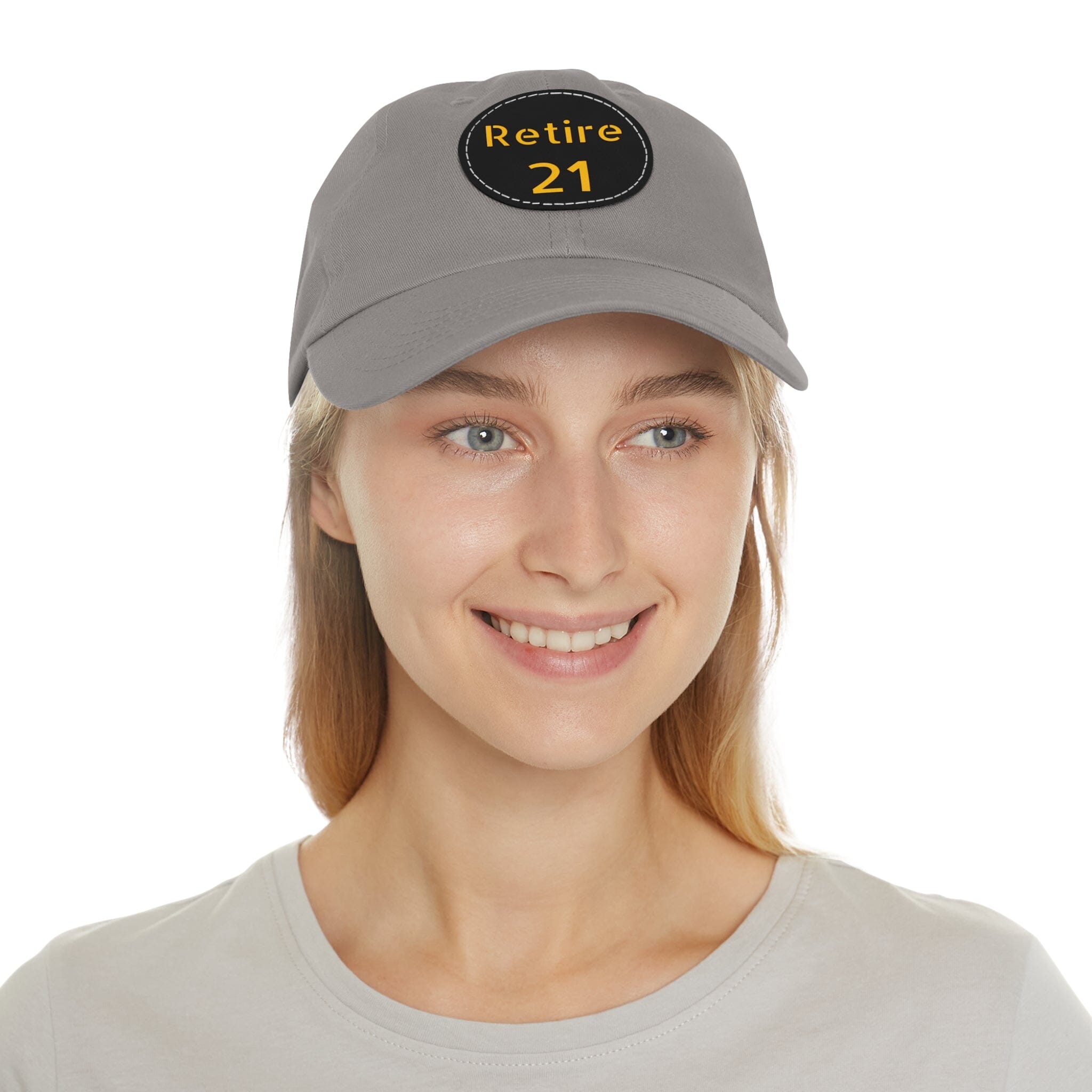 Retire 21 Leather Patch Hat Pittsburgh hat product image alternate view 70 | Yinzergear